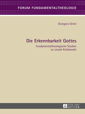 cover image of Die Erkennbarkeit Gottes